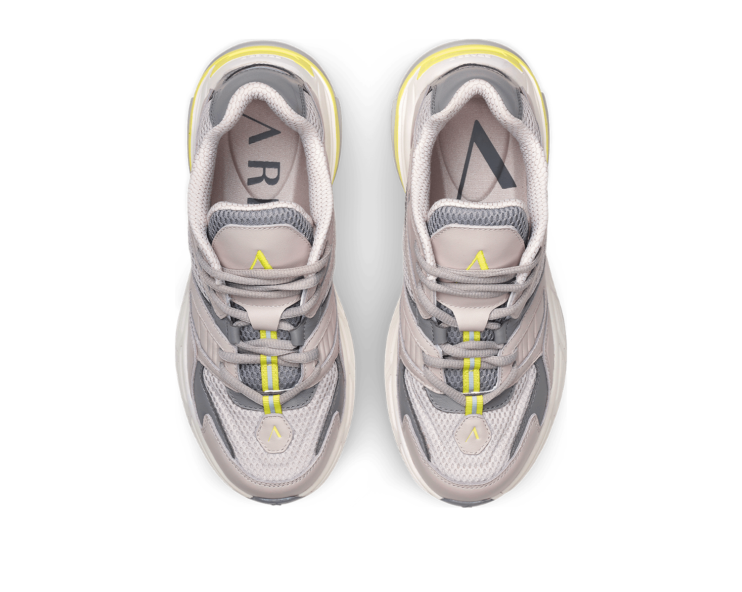 ARKK Collection Gravity Leather Space-R | Vapor Grey Acid Lime | Men Gravity